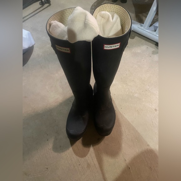 Tall hunter boots. - Picture 1 of 1